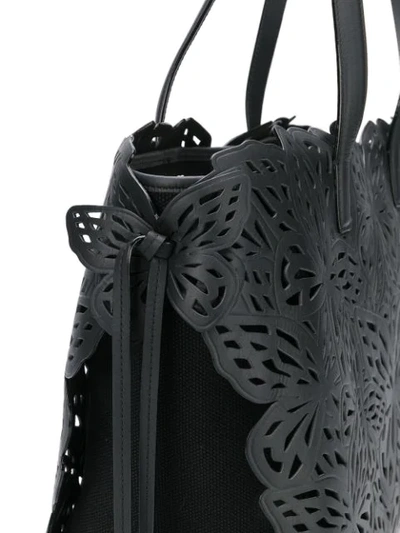 Shop Sophia Webster Liara Lasercut-butterfly Tote Bag In Black