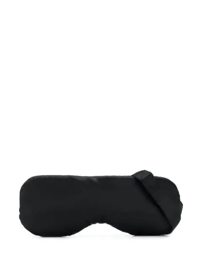 Mm6 Maison Margiela Eye Mask Belt Bag In Black