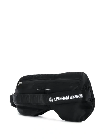 Mm6 Maison Margiela Eye Mask Belt Bag In Black