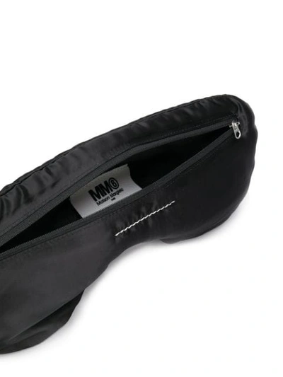 Mm6 Maison Margiela Eye Mask Belt Bag In Black