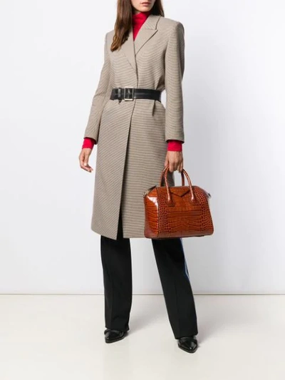 Shop Givenchy Antigona Tote Bag In Brown
