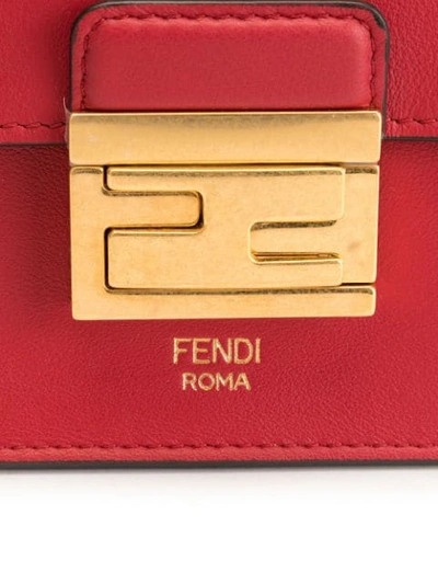 Shop Fendi Kan U Crossbody Bag In Red