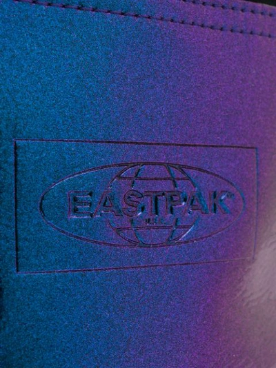 Shop Eastpak Iridescent Belt Bag In Purple