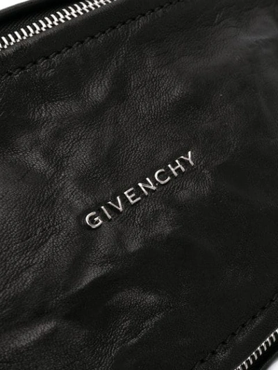 Shop Givenchy Pandora Mini Bag In Old Pepe Leather In Black