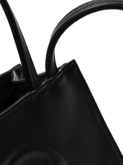 Shop Telfar Mini Shopper In Black