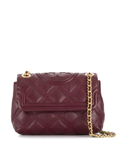 Shop Tory Burch Quilted Shoulder Bag In Purple