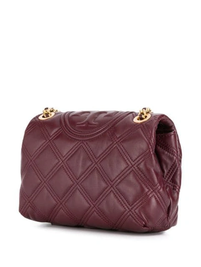 Shop Tory Burch Quilted Shoulder Bag In Purple