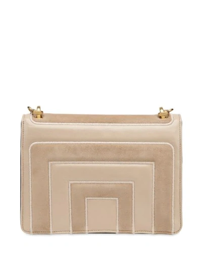 Shop Fendi Kan U Shoulder Bag In Neutrals