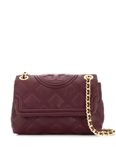 Shop Tory Burch Small Fleming Bag In Red