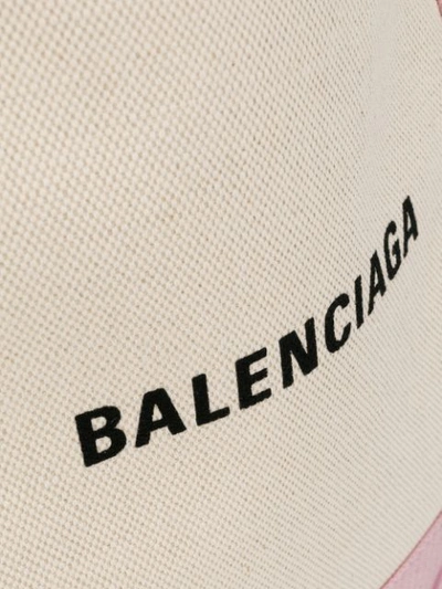 Shop Balenciaga Cabas S Tote Bag In Neutrals