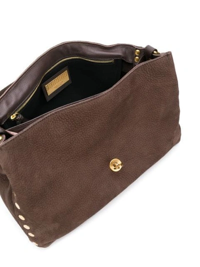 Shop Zanellato Postina M Tote Bag In Brown