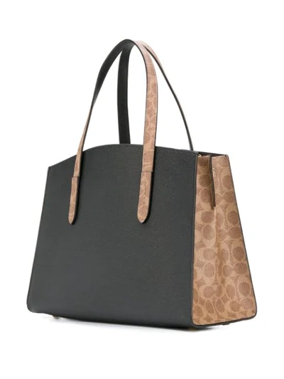 Shop Coach Charlie Carryall Tote In Black