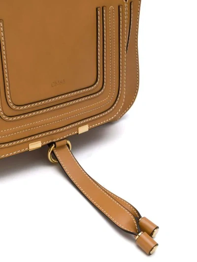 Shop Chloé Marcie Large Shoulder Bag In Brown