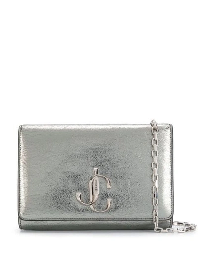 Shop Jimmy Choo Varenne Clutch In Silver