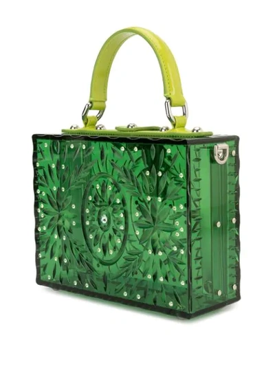 Shop Dolce & Gabbana Cinderella Dolce Box Tote Bag In Green