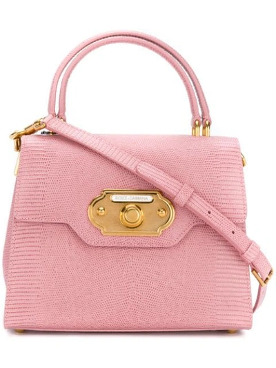 Shop Dolce & Gabbana Welcome Tote In Pink