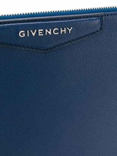 Shop Givenchy Antigona Pouch In 433 Royal Blue