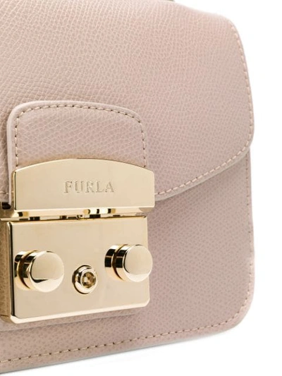 Shop Furla Metropolis Mini Crossbody Bag In Neutrals