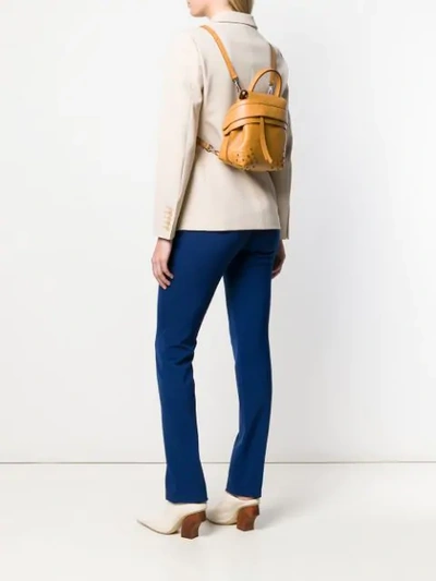 Shop Tod's Mini Wave Backpack In Neutrals