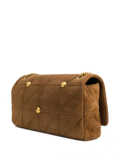 Shop Saint Laurent Jamie "carré Rive Gauche" Shoulder Bag In Brown