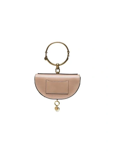 Shop Chloé Nile Mini Bracelet Bag In Neutrals