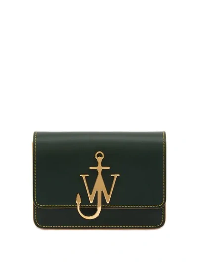Shop Jw Anderson Anchor Logo Cross-body Bag In Green