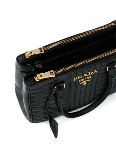 Shop Prada Galleria Small Handbag - Black
