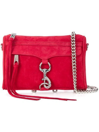 Shop Rebecca Minkoff Mini Mac Crossbody Bag In Red