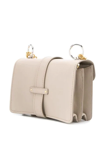 CHLOÉ ABY CHAIN SHOULDER BAG - 灰色