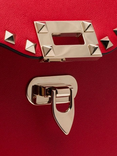 Shop Valentino Rockstud Crossbody Bag In Red