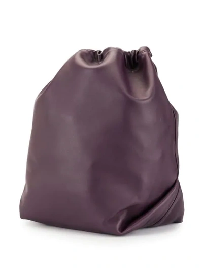 Shop Saint Laurent Teddy Bucket Bag In Purple
