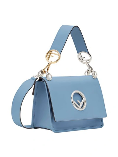 Shop Fendi Kan I F Shoulder Bag - Blue