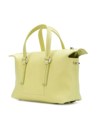 Shop Rick Owens Top Handle Zipped Tote In Yellow