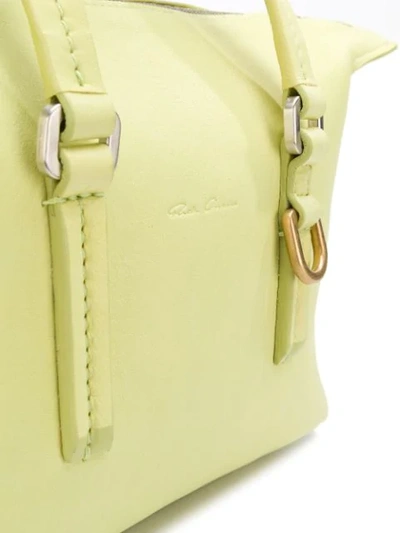 Shop Rick Owens Top Handle Zipped Tote In Yellow