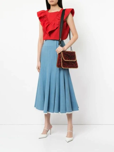 Shop 711 0 Lucienne Monaco Shoulder Bag - Red