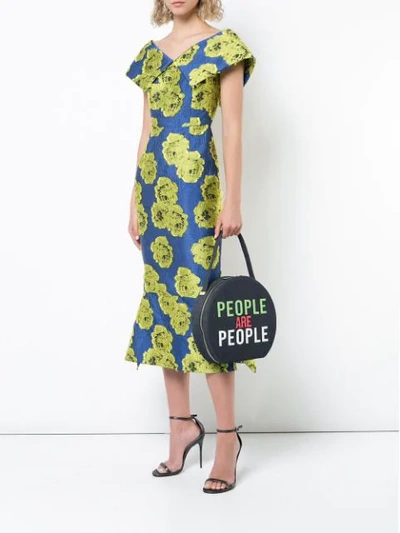 Shop Christian Siriano People Are People Shoulder Bag In Blue