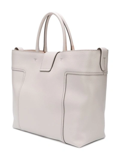 Shop Tod's Double T Tote Bag In Neutrals