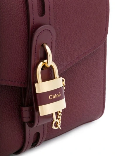 Shop Chloé Medium Aby Day Shoulder Bag In Red