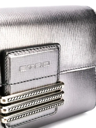 Shop Etro Rainbow Shoulder Bag In Silver