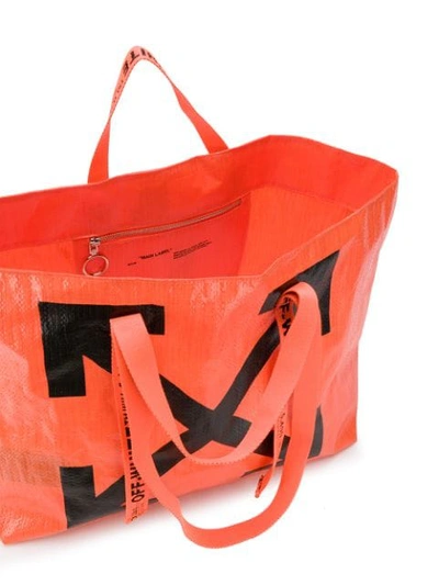 Shop Off-white Arrows Tote Bag In Orange