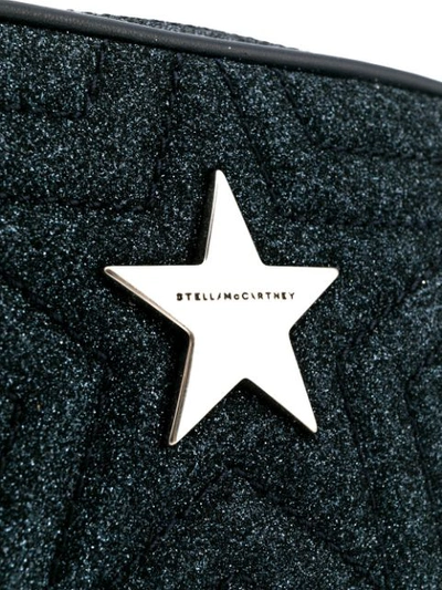 Shop Stella Mccartney Stella Star Glitter Crossbody Bag In Blue