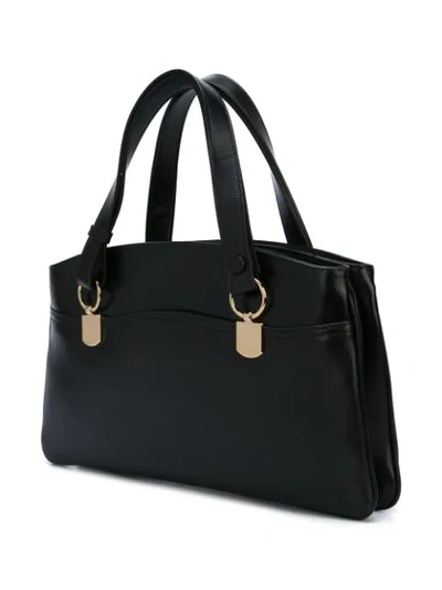 Shop Gucci Arli Large Top Handle Bag In Black