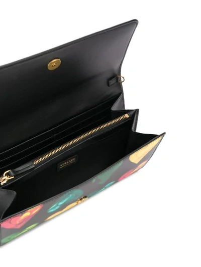 VERSACE HEART PRINT CLUTCH - 黑色