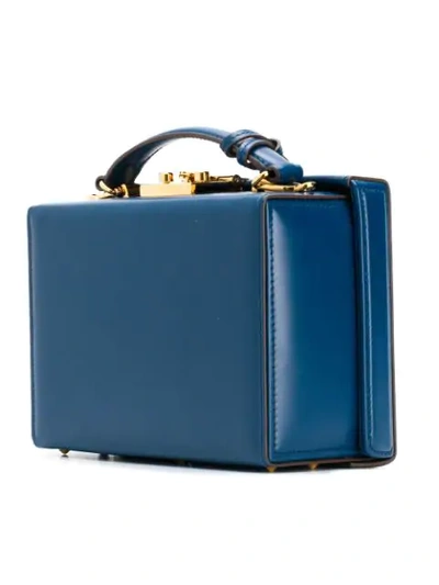 MARK CROSS SMALL BOX BAG - 蓝色
