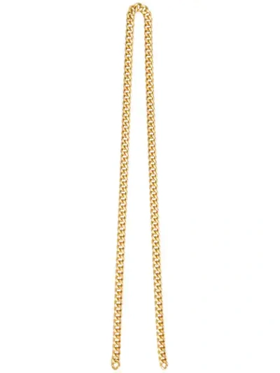 Shop Bottega Veneta Chain Bag Strap In Gold