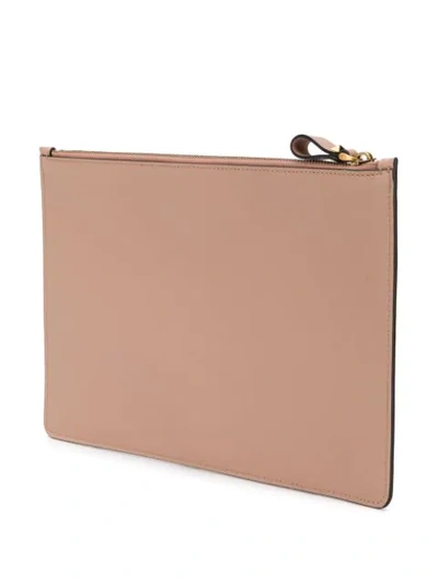 Shop Valentino Vlogo Clutch In Pink