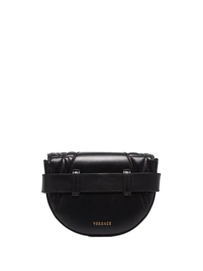 Shop Versace Virtus Belt Bag In Black
