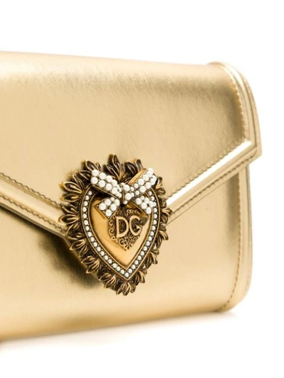 Shop Dolce & Gabbana Sacred Heart Belt Bag In Neutrals