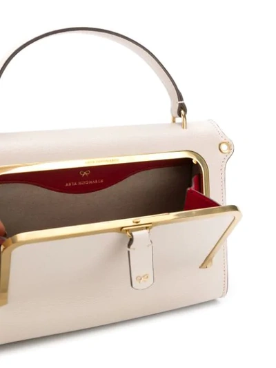 Shop Anya Hindmarch Small Postbox Tote Bag In Neutrals