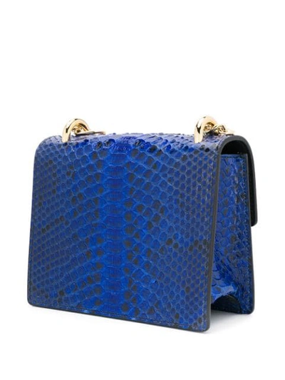 Shop Balmain 'b-bag 21' Umhängetasche In Blue